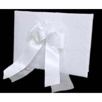 Wedding Guest Book - Triple Rose White