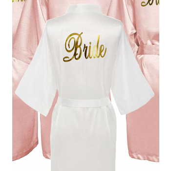 White Dressing Gown - Bride 