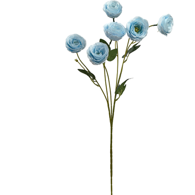 Multi Head Blue Rose Spray Stem 82cm - Artificial