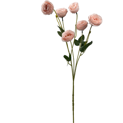 Multi Head Pink Rose Spray Stem 82cm - Artificial