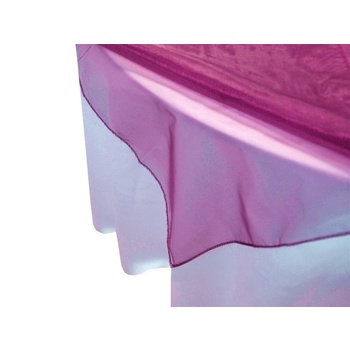 Square Overlay 182cm (Organza) - Burgundy CLEARANCE