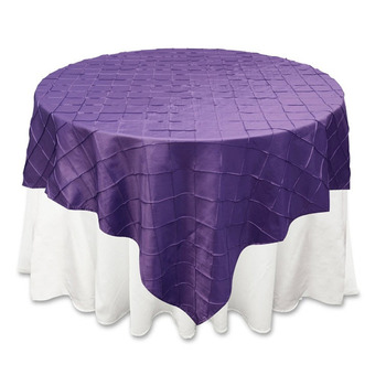 Square Overlay 182cm (Pintuck) - Purple