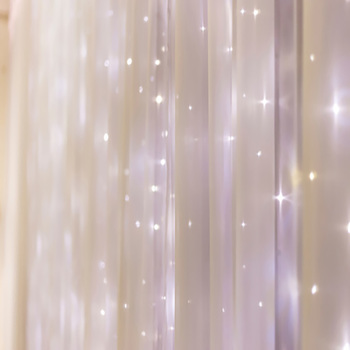 3x2.5m LED WHITE LED Lights for Backdrop Curtains