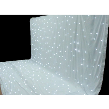 3m tall x 6m wide LED WHITE Starlight Curtain - Bright White Lights