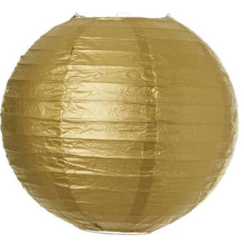 Paper Lantern - 20cm (8inch) - Gold