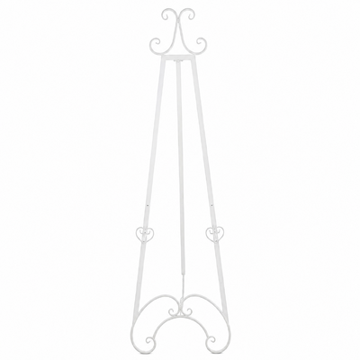 White Metal Sign Display Easel 159cm