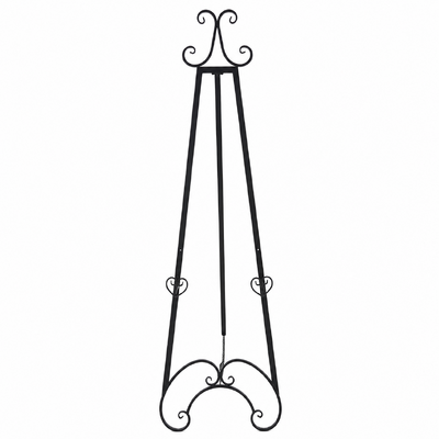 Black Metal Sign Display Easel 159cm