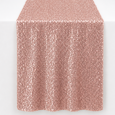Rose Gold Sequin Table Runner 270cm