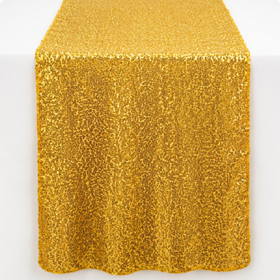 Gold Sequin Table Runner 270cm