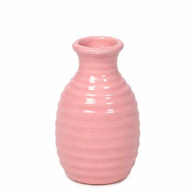 Small Pink Ceramic Bud Vase 8cm