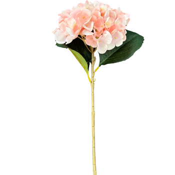Artificial Hydrangea Stem Single Head 45cm - Pink