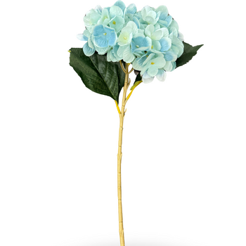Artificial Hydrangea Stem Single Head 45cm - Blue