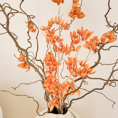 Dusty Orange Blossom Spray – 90cm Artificial