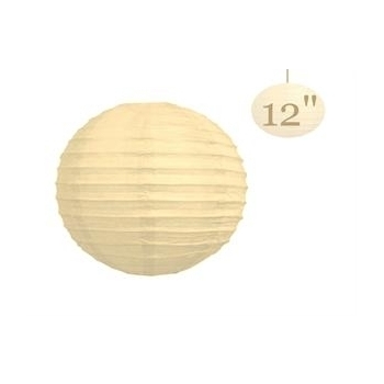 Paper Lantern - (12inch) 30cm - Cream