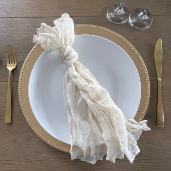 Cheesecloth Linen Napkin - Ivory