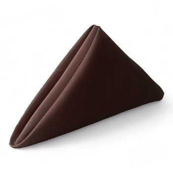  Napkin - Quality Polyester -  Chocolate