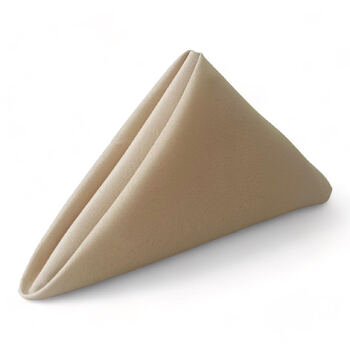 Quality Polyester Napkin - Champagne/Beige