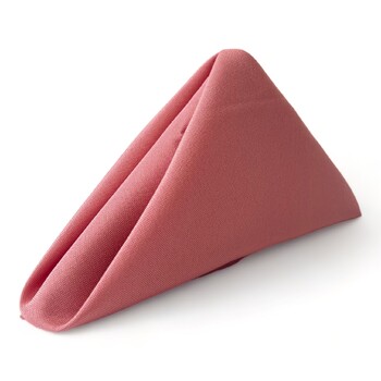 Cloth Napkin - Quality Polyester - Dusty Rose