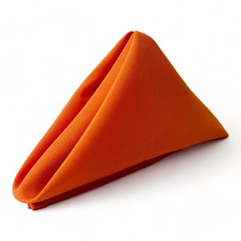 Cloth Napkin - Quality Polyester - Orange 