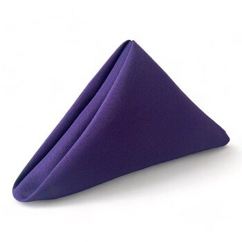 Quality Polyester Napkin - Purple 