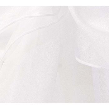 140cmx18m Organza Draping Fabric - White (Not Suitable for Aus Post)