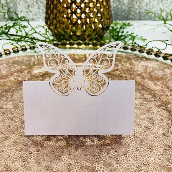 20pk Lavender Butterfly Place Cards