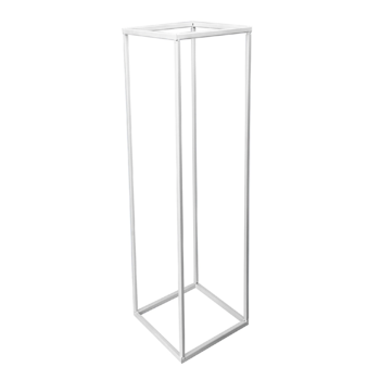 5pk - 100cm Tall - White Metal Flower/Centerpiece Stands