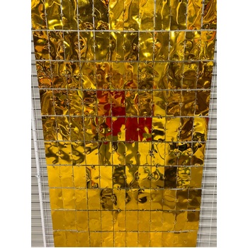 1x2m - Gold - High Quality Mirror Curtain/Sequin Panel