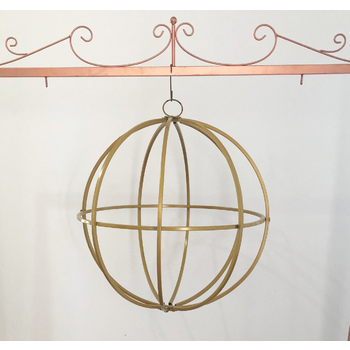 60cm Dia large Gold Hanging Globe Sphere - Hanging Ceiling/Arch Floral Frame