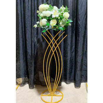 2pk - 1m Floating Flower Stand - Gold