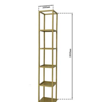 thumb_1.8m Gold - 5 Cube Flower Tower Stand