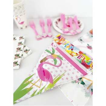 10 Person Flamingo Design Kids Birthday Party Set