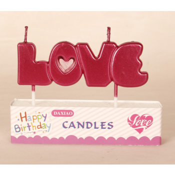 1 x  Red Love Candle for Cake