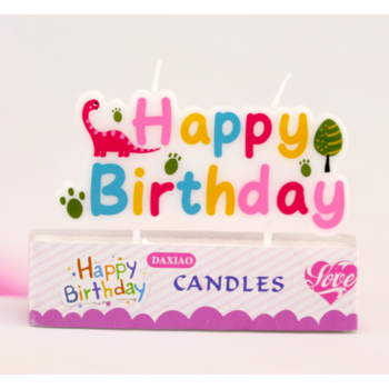 Pink Happy Birthday - Birthday Cake Candle