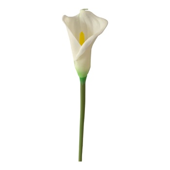 70cm Real Touch Calla Lily - White