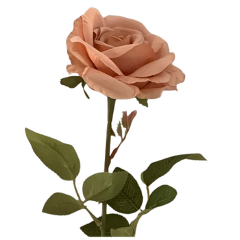 60cm - Dusty Terracotta Single Stem Rose