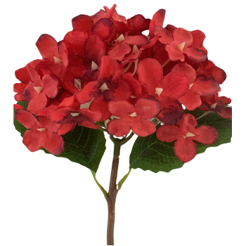 Hydrangea Stem 35cm - Red