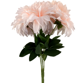 40cm - 7 Head Dahlia Bush - Soft Pink