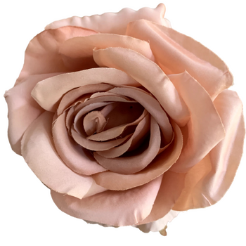9cm Rose Flower Head - Dusty Terracotta
