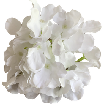15cm Hydrangea Flower Head - White