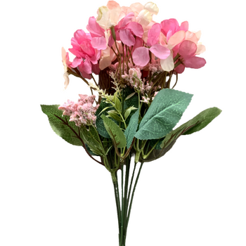 thumb_34cm Hydrangea Filler Bunch - Two Tone Pink