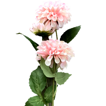 75cm - 3 Head Dahlia Flower Stem - Pink