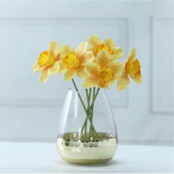 30cm Single Stem Daffodil - Dark Yellow/Orange