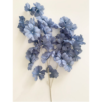 80cm - Cherry Blossom/Sakura Flower Spray - Dusty Blue