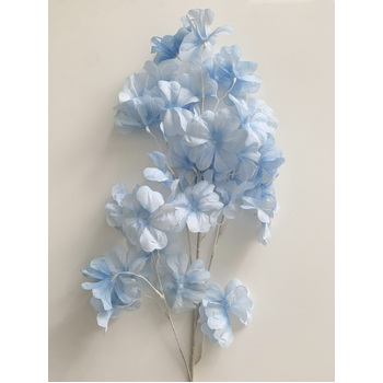 80cm - Cherry Blossom/Sakura Flower Spray - Blue