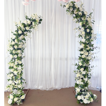 2pcs Floral Wedding Arch Set - Flowers & Frame included
