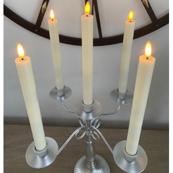 6pc Set of LED Taper Candle 