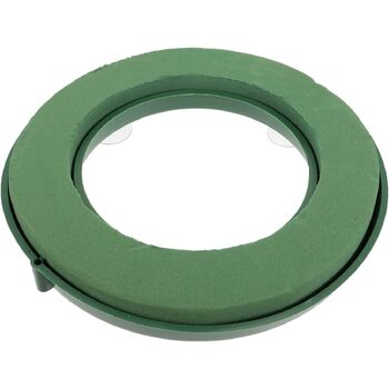 30cm Diameter Green Florist Foam Wreath Ring W/ suction pads