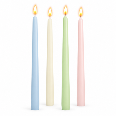 4pcs - 25cm Macaroon Theme (Taper) Dinner Candle Romantic Candlestick