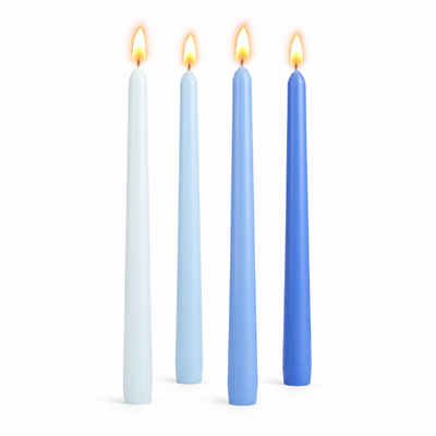 4pcs - 25cm Blue Theme (Taper) Dinner Candle Romantic Candlestick